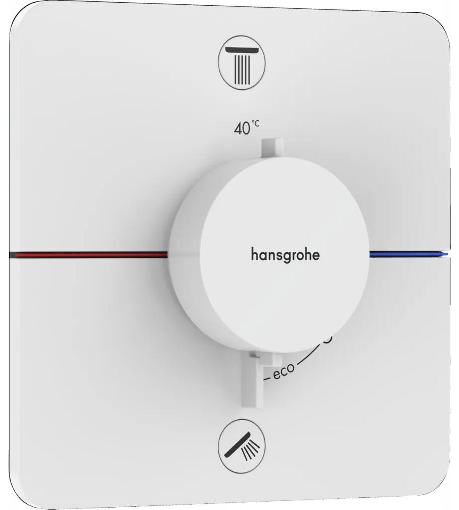 Hansgrohe ShowerSelect Comfort Q - Termostat pod omietku pre 2 spotrebiče s EN1717, biela matná 15586700