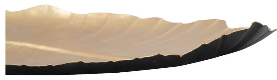 Dekorácia v zlatej farbe Mauro Ferretti Leaf, 35,5 × 23 cm