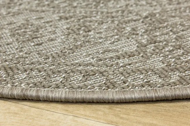 Obojstranný koberec BRUSSELS 205989/10610 béžový / krémový kruh