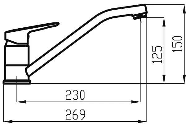 Novaservis - Drezová batéria METALIA lesklý chróm