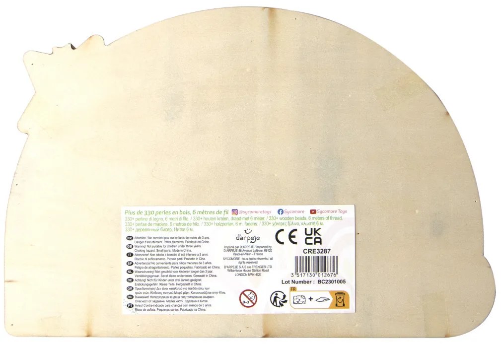 Drevené pastelové koráliky - Dúha, 330ks