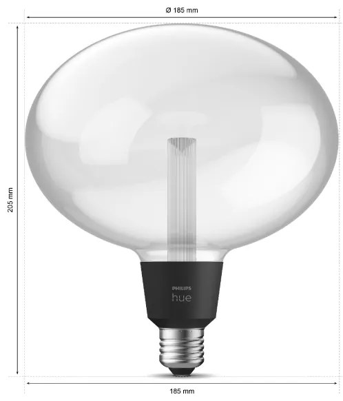 LED Stmievateľná žiarovka Philips Hue WACA E27/6,5W/230V 2000-6500K