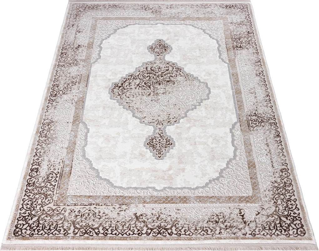 TA Koberec N764A SH_CREAM L_BROWN SAHARA Rozmer: 300x400 cm