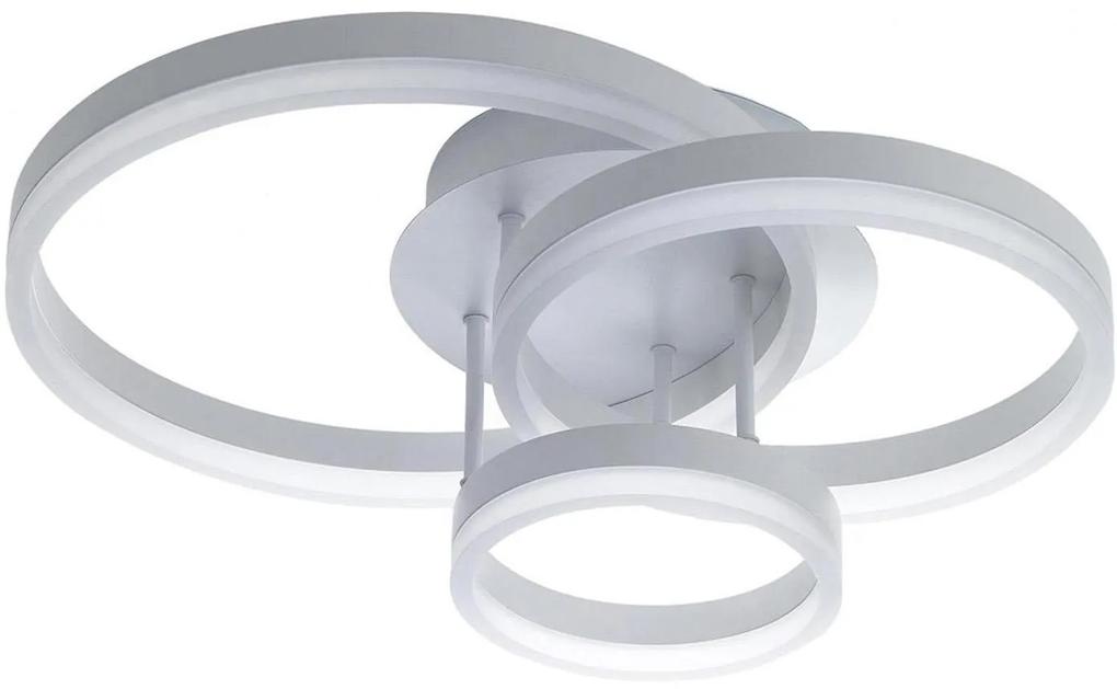 Stropné svietidlo „Rings White", 40 x 55 x 19 cm