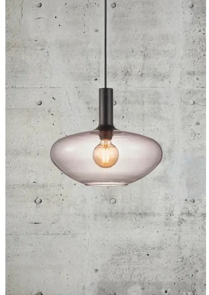 Nordlux - Luster na lanku ALTON 1xE27/60W/230V čierna