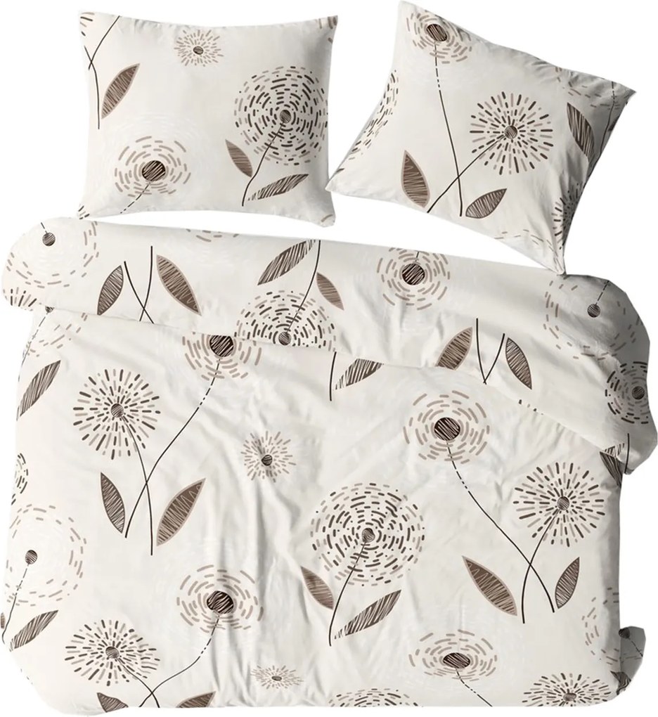 KREPOVÉ OBLIEČKY KORALOVE 160X200 CM, 2KS 70X80 CM KVETY