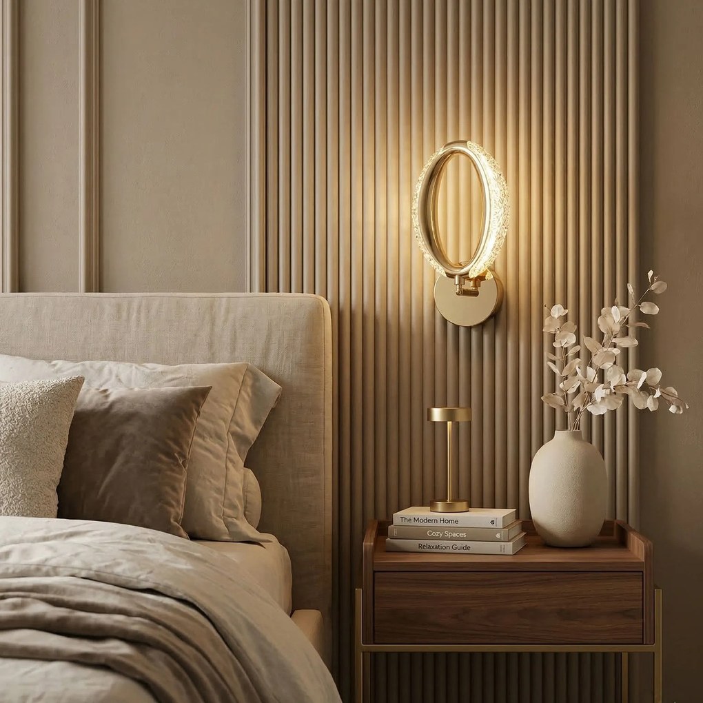 Toolight Rea, NÁSTENNÉ LED SVIETIDLO G174-W GOLD, OSW-07818
