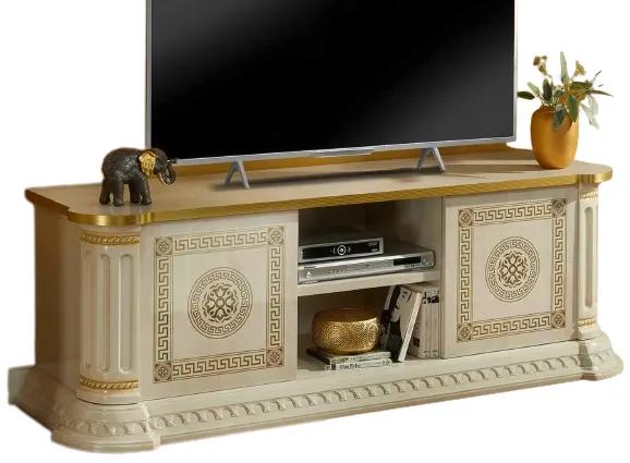 (3834) FRANCESCA štýlový TV stolík béžovo-zlatá
