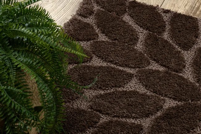 Sada kúpeľňových koberčekov SUPREME STONES kamienky, hnedá