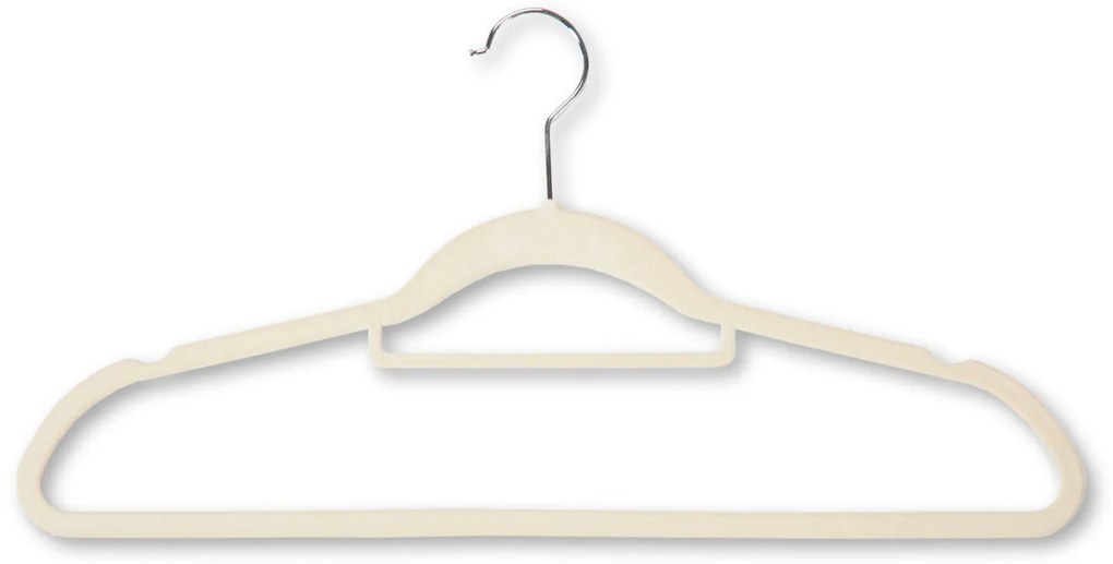 Kesper Vešiaky protišmykové, sada 6 ks, semišové krémové