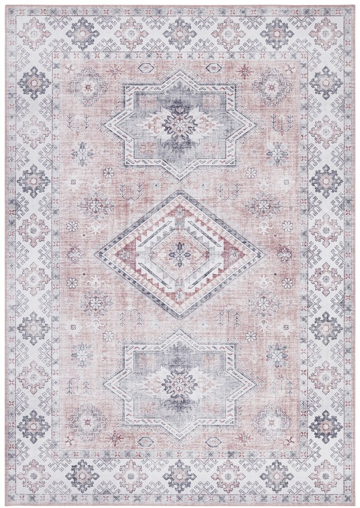Hanse Home, Kusový koberec Asmar 104009 Old/Pink, 80x200, ružová, obývacia izba
