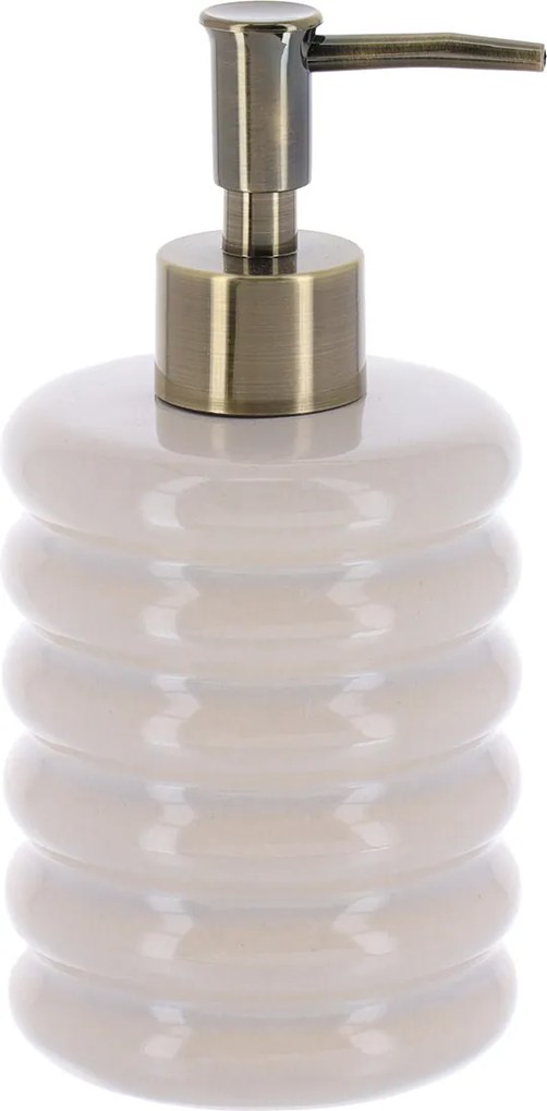 Dávkovač mydla Olive, béžová/so zlatými prvkami, 400 ml