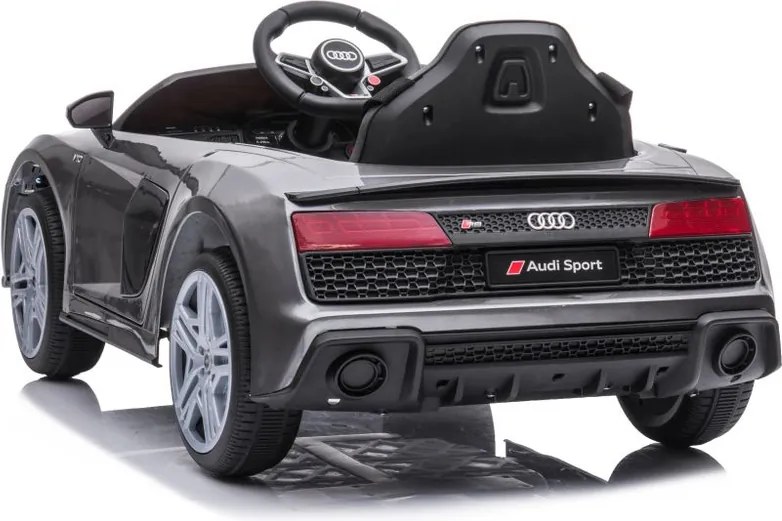 LEAN CARS Elektrické autíčko Audi R8 Lift A300 strieborné