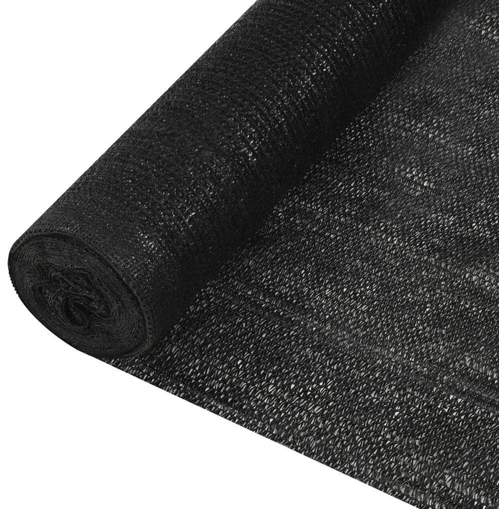 vidaXL Tieniaca sieť čierna 2x25 m HDPE 150 g/m²