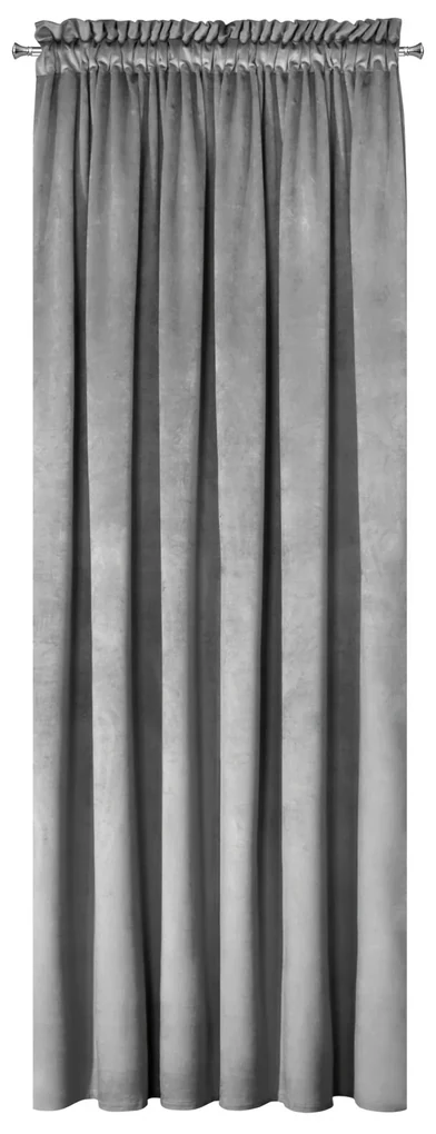 ZATEMŇOVACÍ ZÁVES NA PÁSKE PIERRE 140X300 CM STRIEBORNÁ
