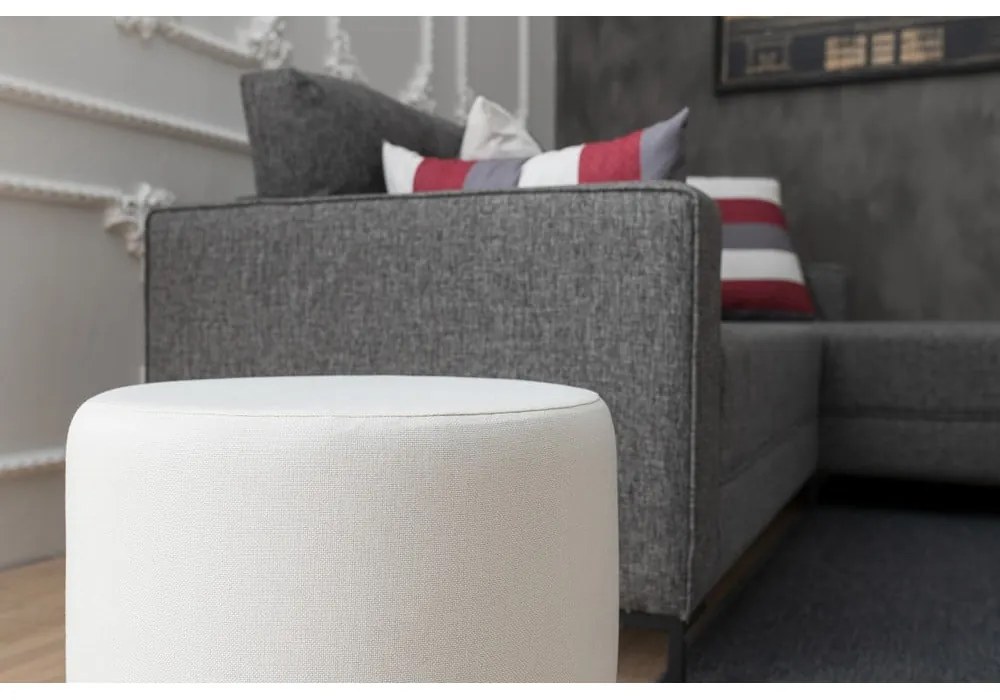 Biely taburet Silindir – Balcab Home