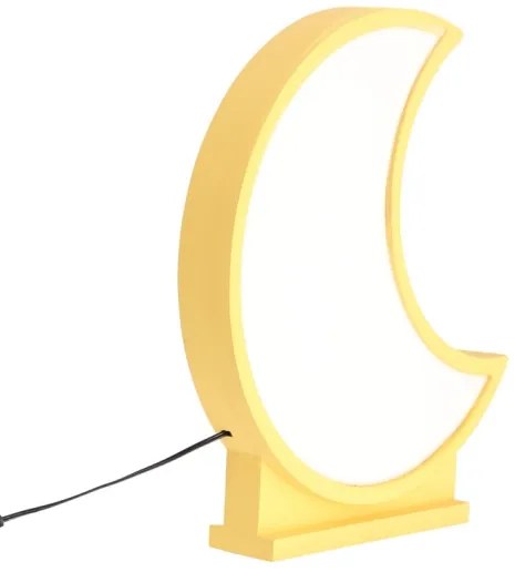 LED Detská stolná lampa MOON LED/12W/230V žltá