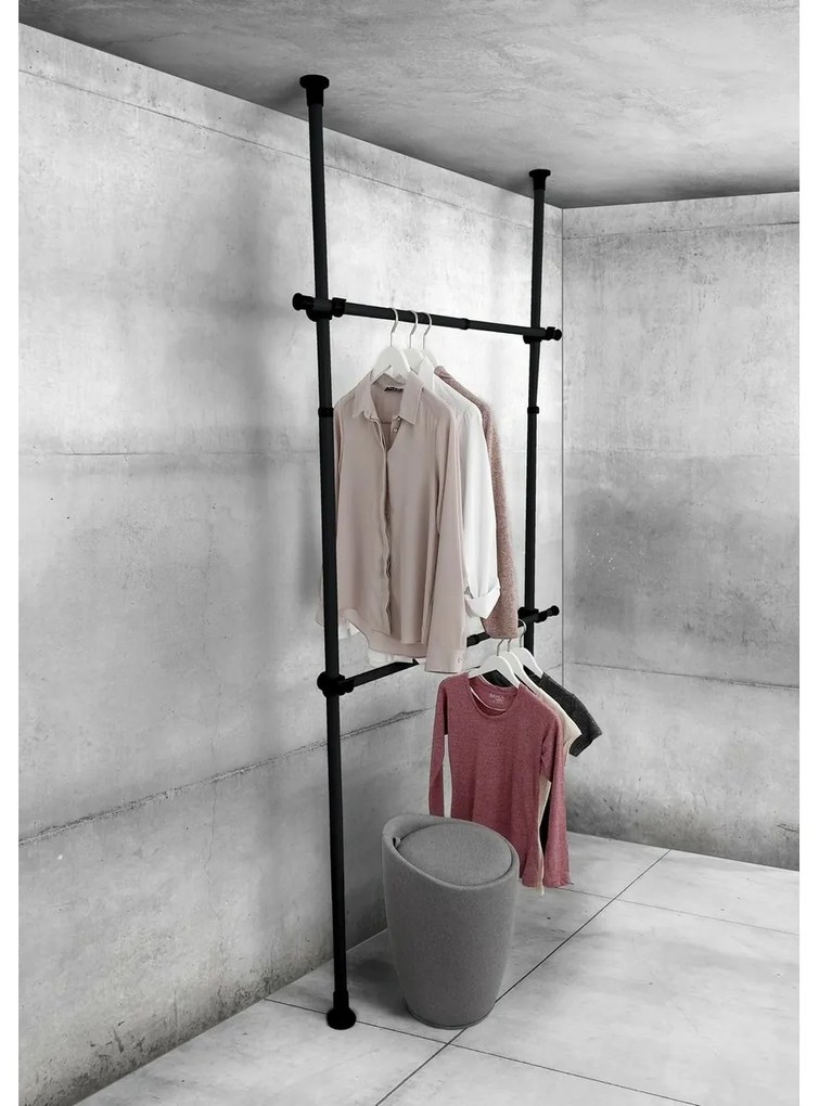 Wenko Sada 2 teleskopických horizontálnych tyčíHerkules, čierna