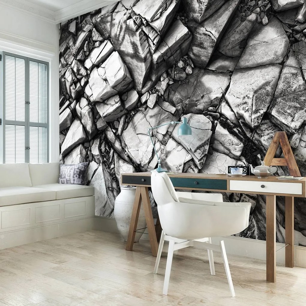 Fototapeta - Strieborné skaly (254x184 cm)