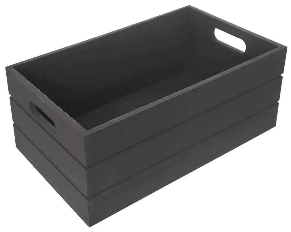 Orion Drevená debnička, antracitová, 26 x 16 x 11​ cm, S