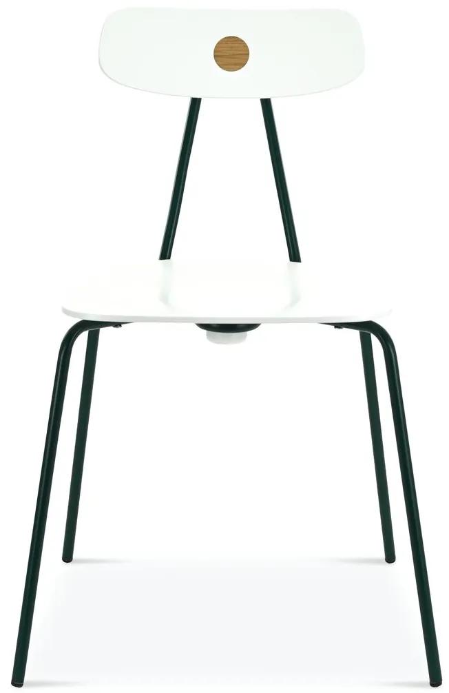 FAMEG Skool - AM-2121 - jedálenská stolička Farba dreva: dub premium, Čalúnenie: dyha