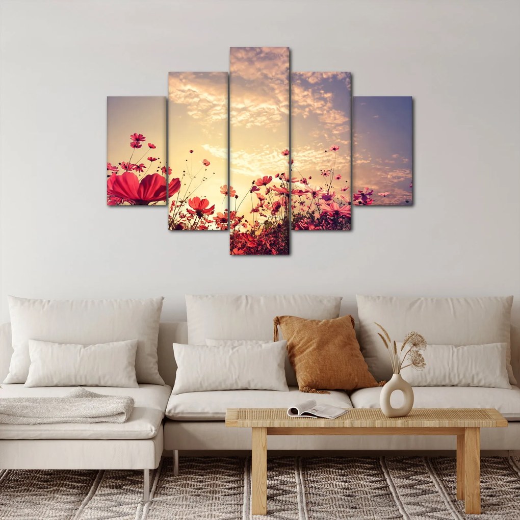 Obraz - Lúka s kvetmi (150x105 cm)