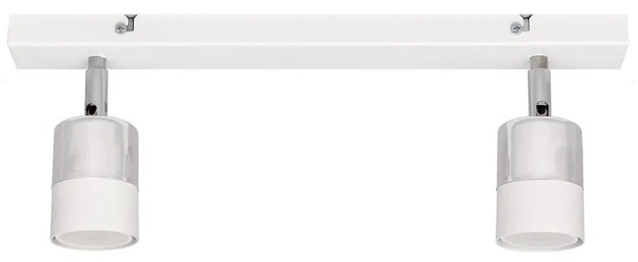 LED Bodové svietidlo TUBSSON 2xGU10/4,8W/230V biela/lesklý chróm