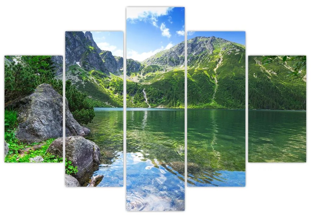 Obraz jazera v Tatrách (150x105 cm)