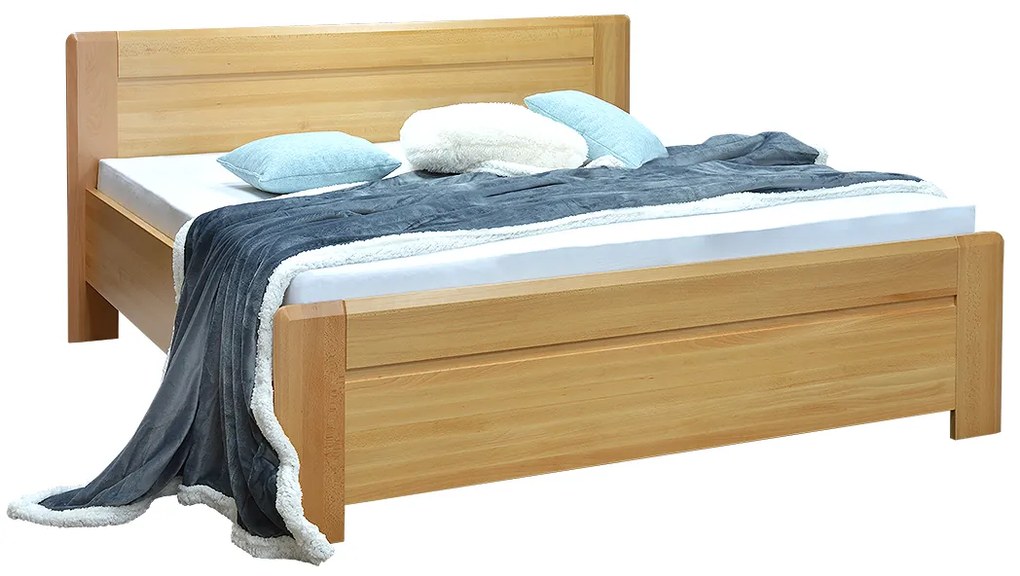 FINES drevená posteľ ELINOR 180x200 buk