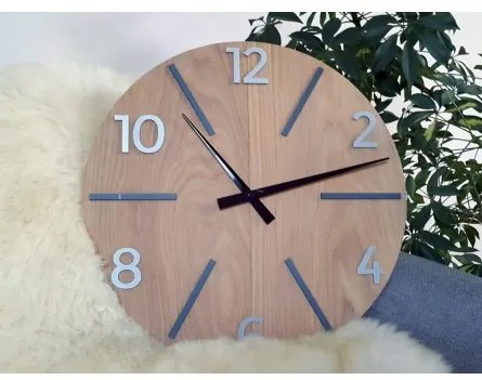Sammer Nástenné drevené hodiny Aksel Wood 50cm Akselwood50cm