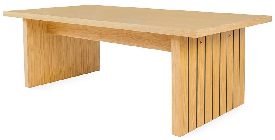 Konferenčný stolík s doskou v dubovom dekore v prírodnej farbe 60x120 cm Stripe - Woodman