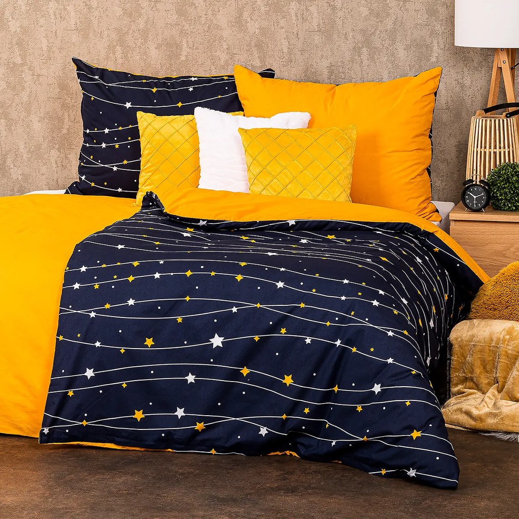 4Home Bavlnené obliečky Night sky, 140 x 200 cm, 70 x 90 cm, 140 x 200 cm, 70 x 90 cm
