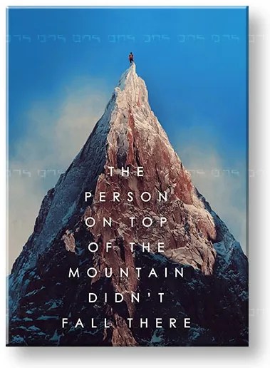 Motivačný obraz na stenu The person on top | rôzne rozmery
