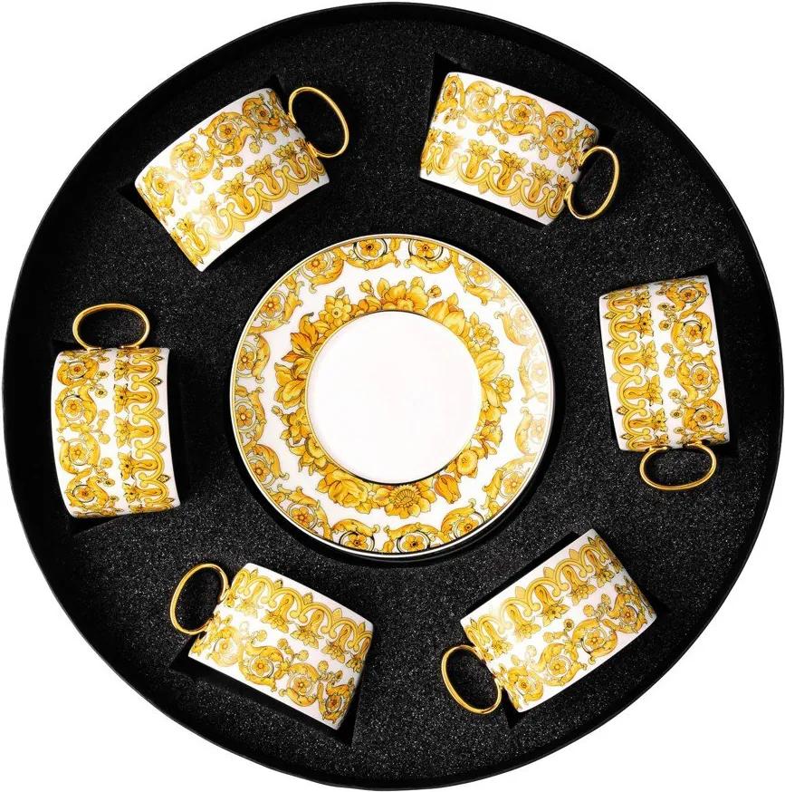 Rosenthal darčekový servis šálok na čaj s tanierikmi Versace Medusa Rhapsody