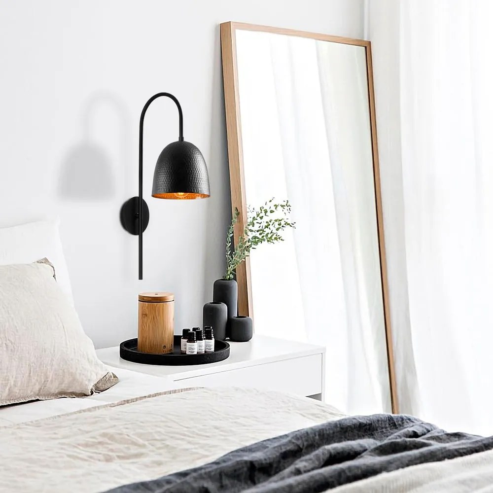 Čierne nástenné svietidlo Tattoo – Opviq lights