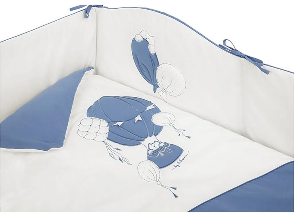 3-dielne posteľné obliečky Belisima Ballons 100/135 modré