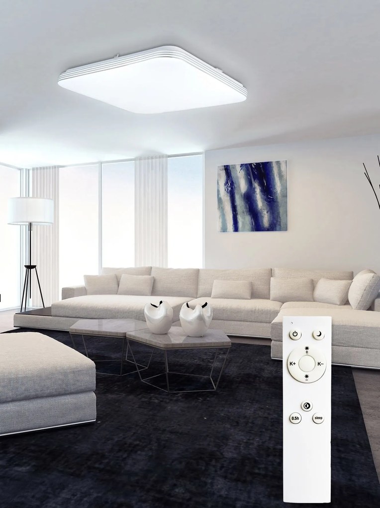 TOP LIGHT Svetlo stropné Ocean HS RC, Biela-Chróm