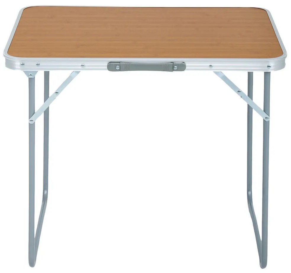 Kempingový stolík ARES 70x50 cm hnedý