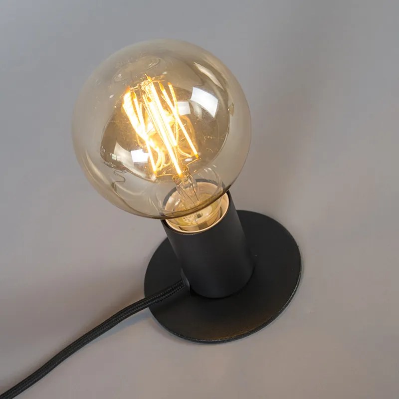Moderná stolová lampa čierna - Facil