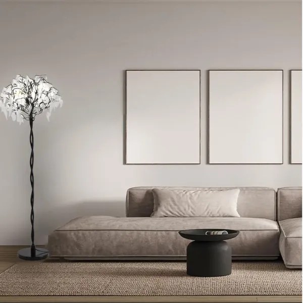 Krištáľová stojacia lampa 5xG9/40W/230V čierna