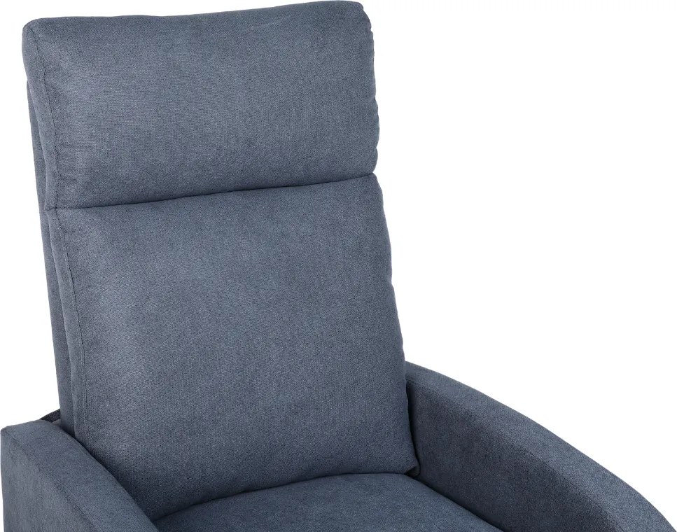 Relaxačné polohovacie TV kreslo FIORE — látka, sivá, nosnosť 130 kg