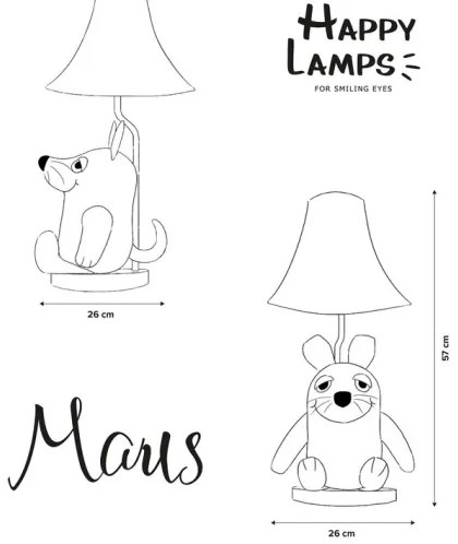 Happy Lamps - LED detská stolná lampa MOUSE LED/5,4W/230V myš