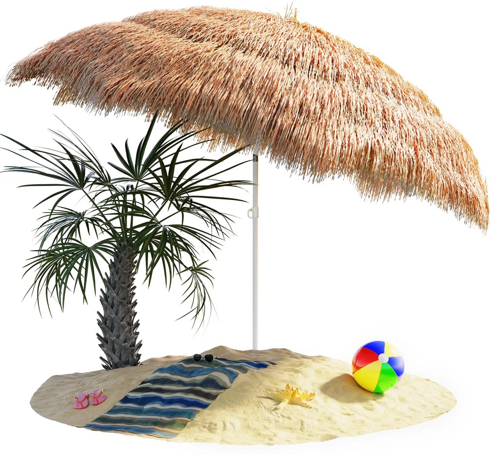 InternetovaZahrada Slnečník Hawaii Ø160 cm - prírodný