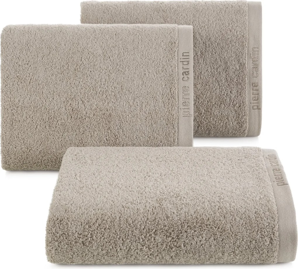 BAVLNENÝ UTERÁK PIERRE CARDIN EVI 70X140 CM TMAVOBÉŽOVÁ