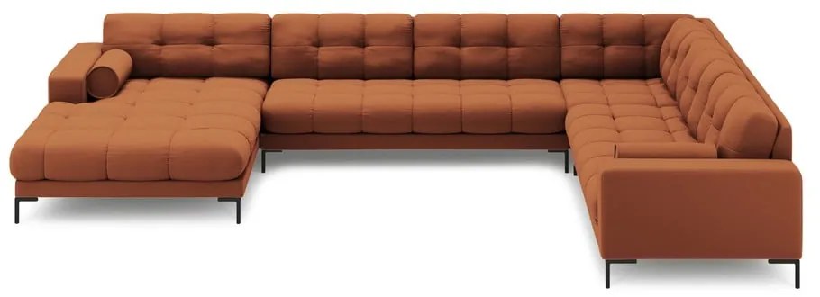 Rohová pohovka v tehlovej farbe (pravý roh) Bali – Cosmopolitan Design