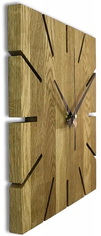 Nástenné hodiny z dubového dreva qartz I SENTOP FB-MAS008