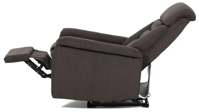 Autronic BONTEC Polohovacie kreslo, elektrické zabudované ovládanie, hnedá, látka, TV-925 BR2 Farba: Hnedá