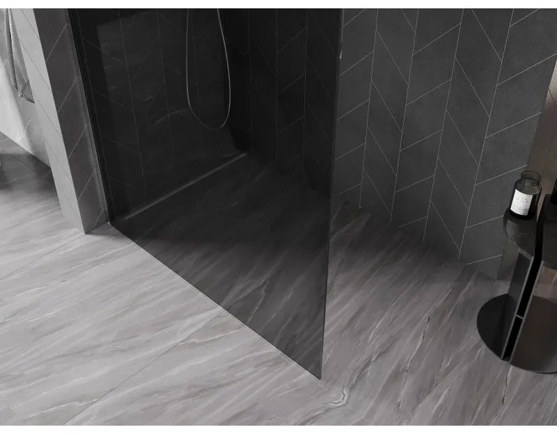 Mexen, Mexen Kioto-X sprchová stena 50 x 200 cm, grafit 10 mm, chróm - 800-050-101-01-40-X