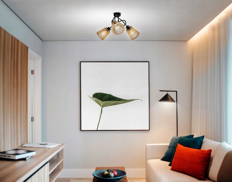 BERGE LED stropné svietidlo LOFT - 3xE27 - LUCA04