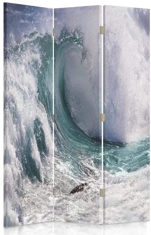 CARO Paraván - An Unexpected Wave | trojdielny | jednostranný 110x150 cm